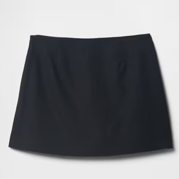 GAP Black Linen Blend Mini Skort - Picture 1 of 6